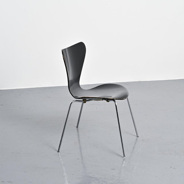 1970s Chairs by Arne Jacobsen for Fritz Hansen, Denmark, 1970s, Set of 8 For Sale - Image 5 of 14