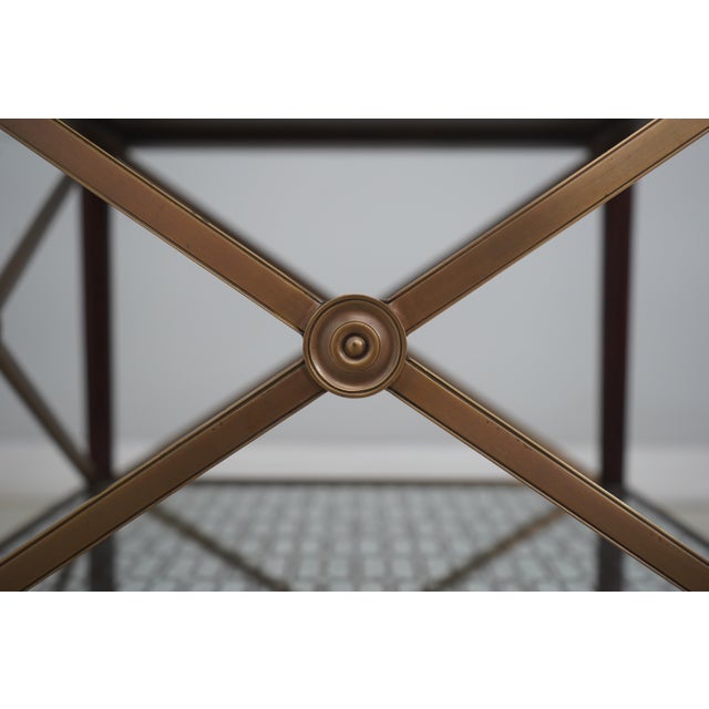 Theodore Alexander Directoire 2 Tier Mirror Top Table For Sale - Image 11 of 13