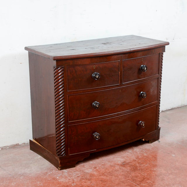 Antique English Mahogany Dresser For Sale - Image 10 of 18