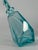 1960s Bohemian Geometric Aqua Crystal Decanter, Former Czechoslovakia, 1960s For Sale - Image 5 of 8