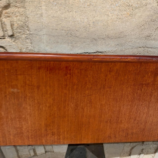 Mid-Century Modern Mid-Century Modern Teak King-Size Headboard Mid Century Scandinavian For Sale - Image 3 of 14