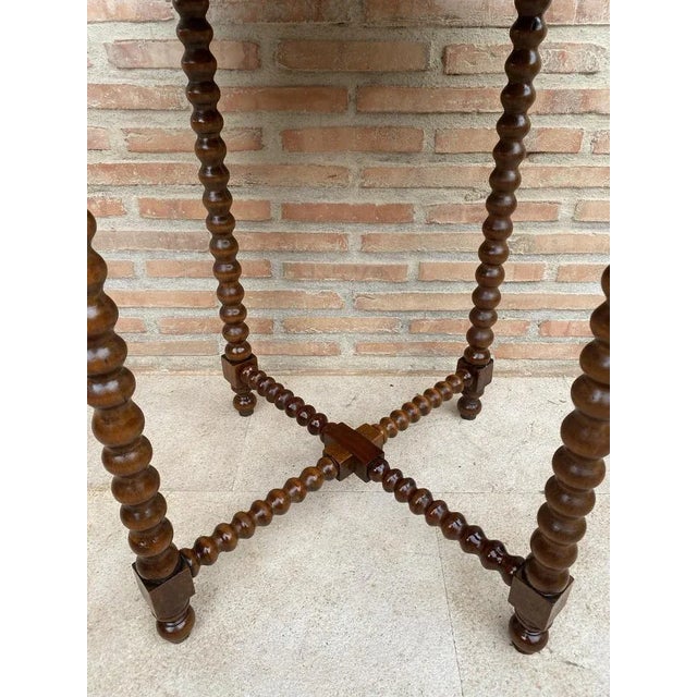 French Barley Table with Lentil Legs, Late 19th Century For Sale - Image 6 of 11