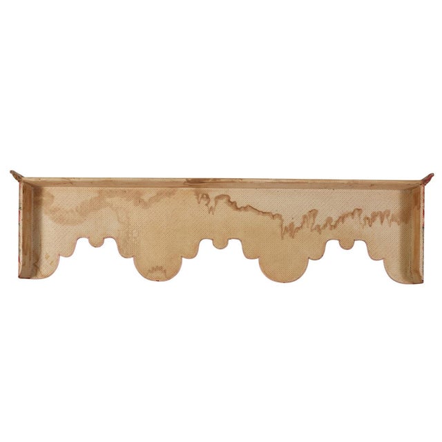 Mid 20th Century Pair Custom Coral Window Valences, Provenance Brooke Astor n.y.c. Library For Sale - Image 5 of 6