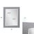Stucco Vanity Mirror - Gray For Sale - Image 9 of 11