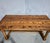 A very good golden oak plank topped farmhouse dining table, cleaned and waxed, home ready, in excellent overall condition....