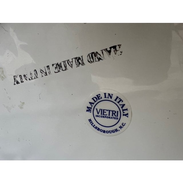 Italian Ceramic Basket by Vietri For Sale - Image 9 of 10