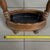 Brown Vintage Wooden Umbrella Stand with Turned Columns and Metal Tray, 1960s For Sale - Image 8 of 11