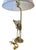 2000 - 2009 Vintage Hollywood Regency Brass Crane & Faux Bamboo Table Lamp For Sale - Image 5 of 12