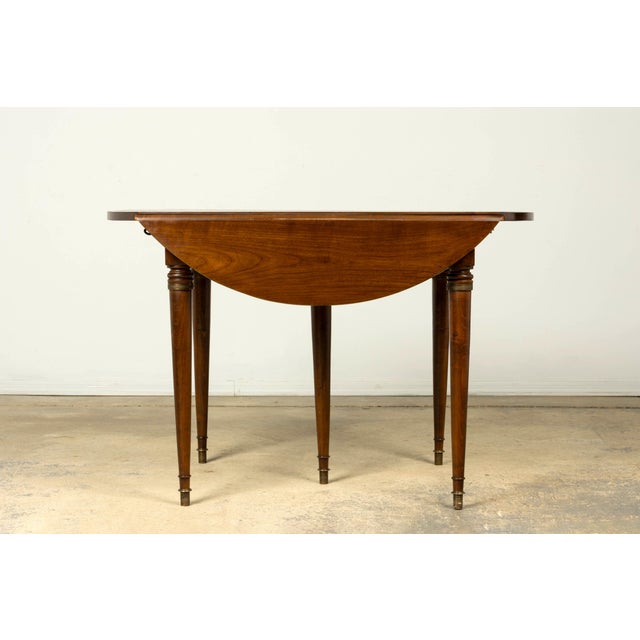 Wood Early 19th Century French Directoire Walnut Extending Dining Table For Sale - Image 7 of 18