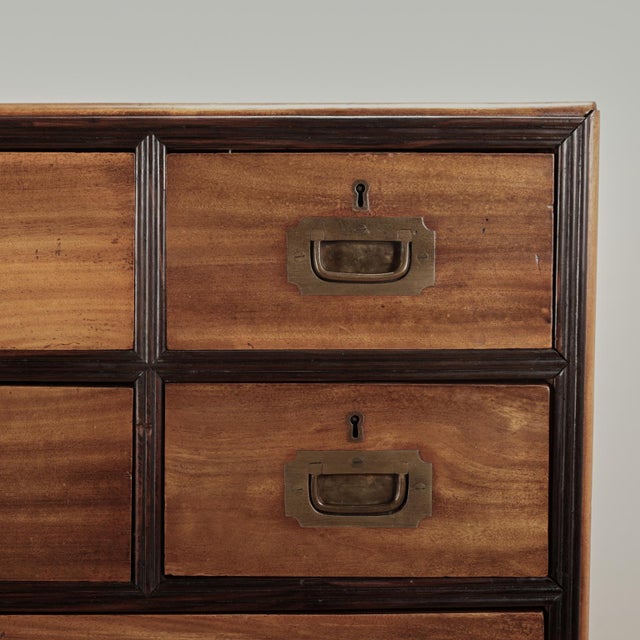 Antique British Colonial Campaign Chest For Sale In West Palm - Image 6 of 11