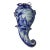 19th C Delft Wall Pocket Is Shape of Cornucopia For Sale