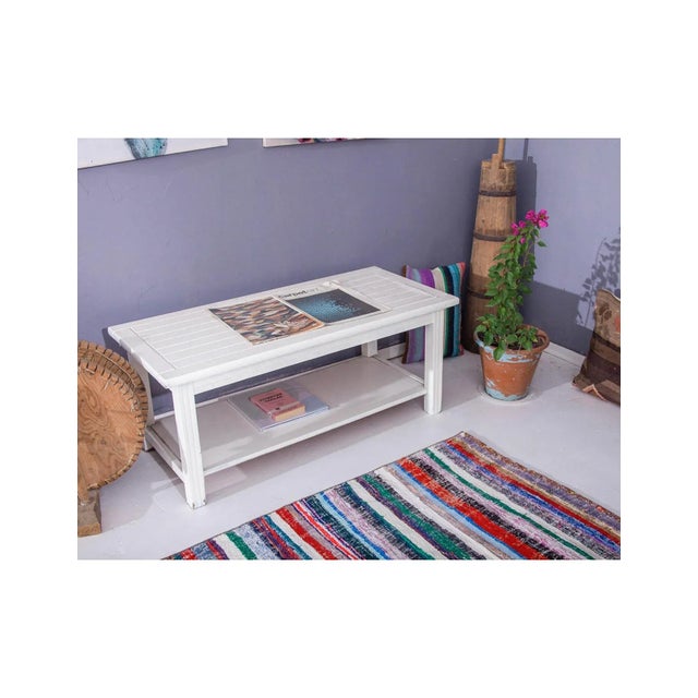 1960s Colorful Vintage Striped Rag Runner - 2`11" X 12`8" For Sale - Image 5 of 6