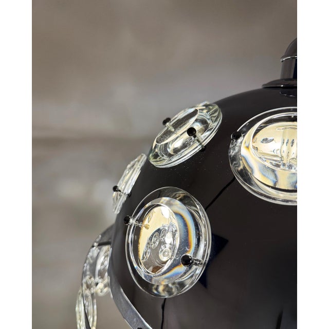 Metal Vintage Pendant Light by Oscar Torlasco for Lumi, Italy, 1970s For Sale - Image 7 of 16