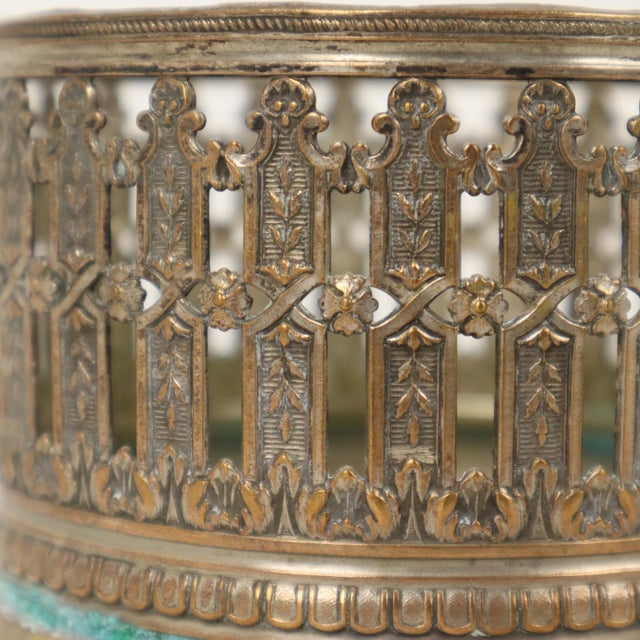Antique French Wine Bottle Holder in Silver-Plated Metal, 1890s For Sale - Image 4 of 18
