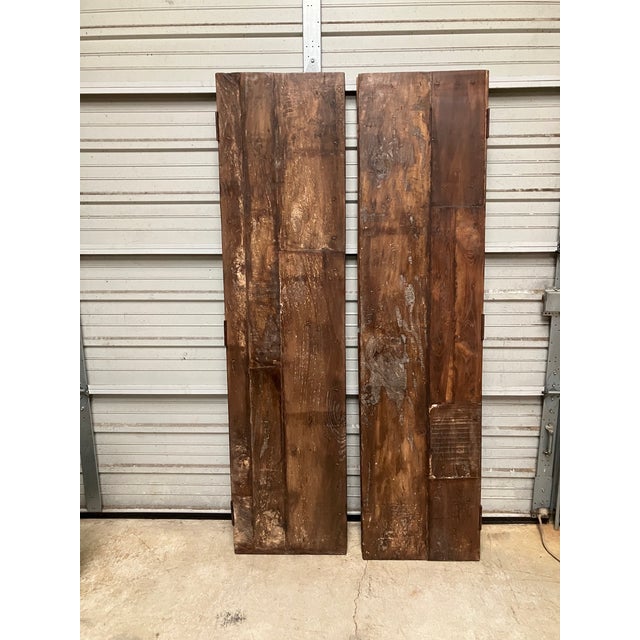 Solid Wood Door Panels, Decorative Oval Raised Medallion For Sale - Image 9 of 12