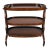 Late 20th Century Judson Rothschild Style Walnut Three-Tier Bar Cart for the Rothschild Collection For Sale