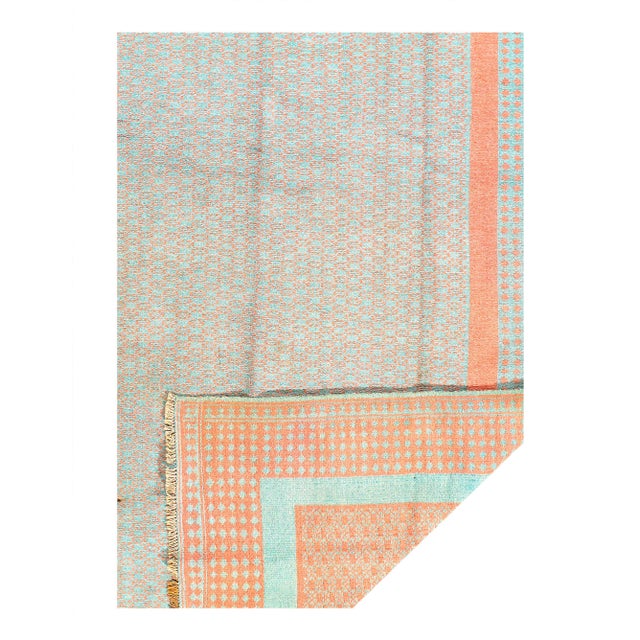 Pasargad DC Reversible Cotton Sumak Hand Woven Rug For Sale In Washington DC - Image 6 of 6