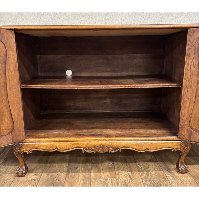 Brown Antique French Country Louis XIV Buffet Sideboard Server For Sale - Image 8 of 18