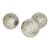 Late 19th-Century French Artisan Hand-Engraved Maillechort Pétanque Boules, Set of 3, Euc For Sale
