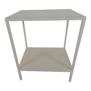 Contemporary Baldwin Manner White Side Table