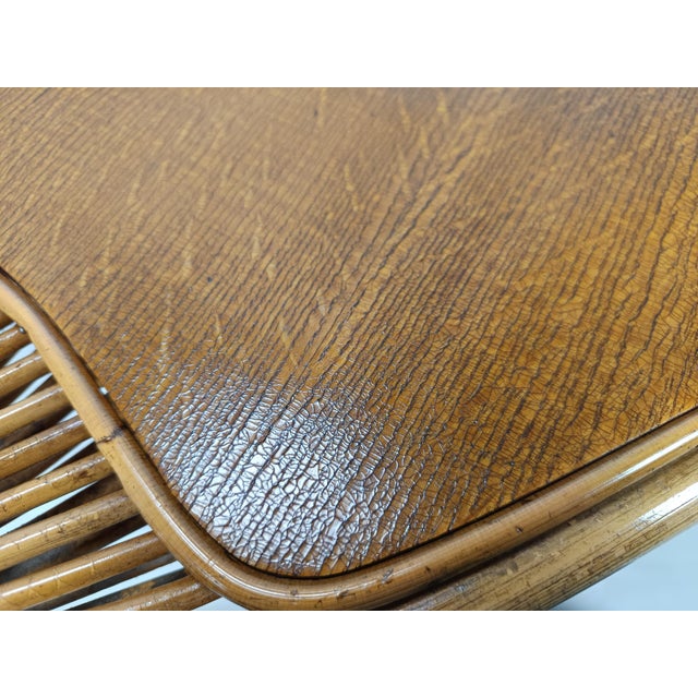 Vintage Rattan Coffee Table, 1950s For Sale - Image 11 of 14