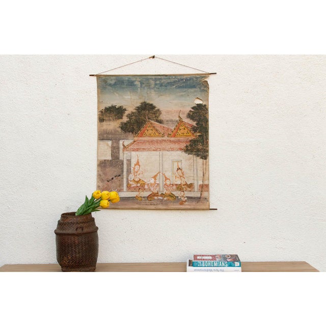 The Sermon of Vessantara is a rare and evocative artifact of Southeast Asian spiritual heritage. This antique Phra Bot or...