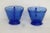 Mid-Century Modern Hazel Atlas Cobalt Blue Creamer and Sugar Bowl Set 4180b For Sale - Image 3 of 11