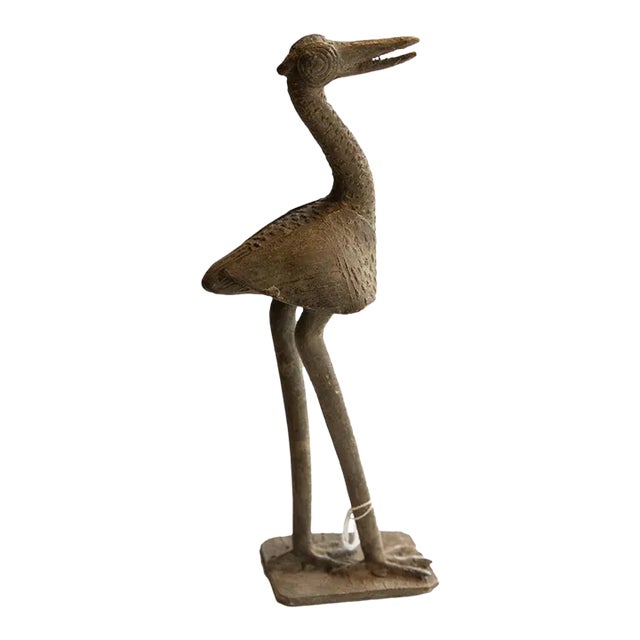 Vintage African Bird Sculpture For Sale