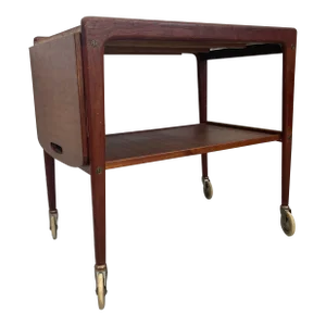 1960s Vintage Mid Century Danish Modern Bar Cart Yngve Ekstrom Style.