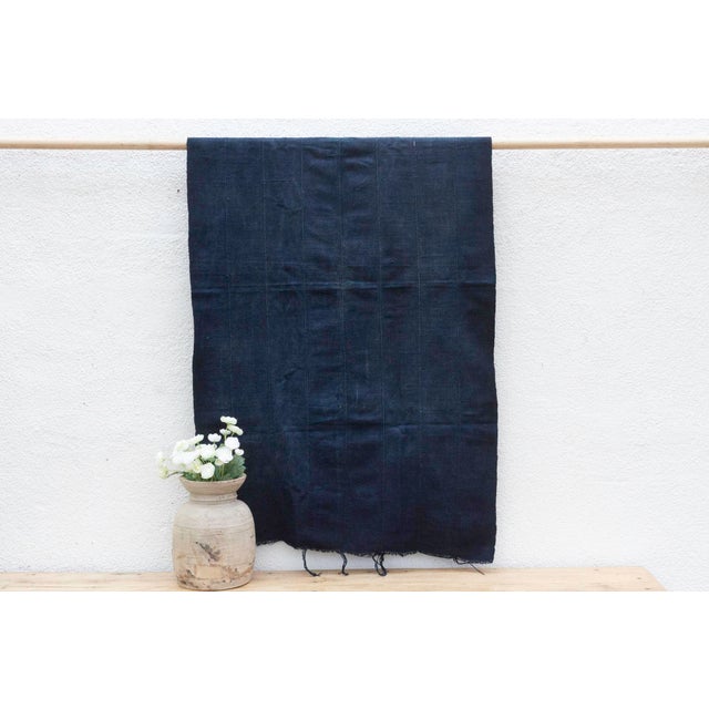 Textile Azura Indigo Mud Cloth For Sale - Image 7 of 7