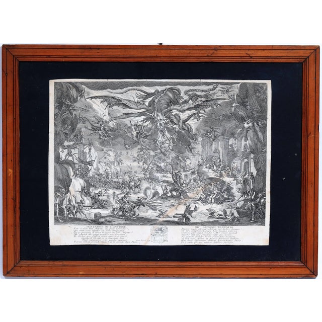17th Century After Jacques Callot, The Temptation of Saint Anthony, Engraving, 17th Century For Sale - Image 5 of 6