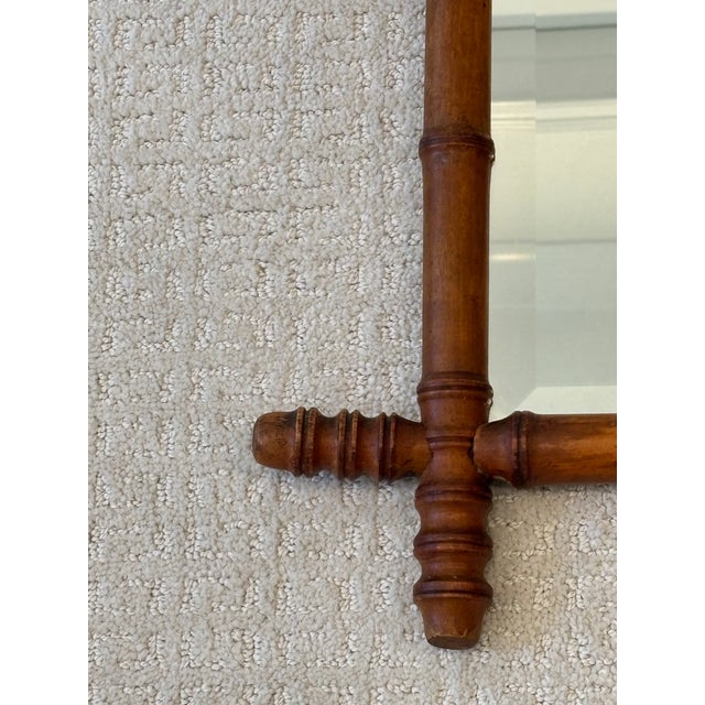 Antique French Faux Bamboo Mirror For Sale - Image 18 of 18