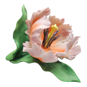 Vintage Lenox Parrot Tulip Flower Figure Porcelain, Retired;1989