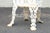 White Mid 20th Century Victorian Style Pair Cast Iron Grapevine Leaves Garden Chairs, Pair For Sale - Image 8 of 12