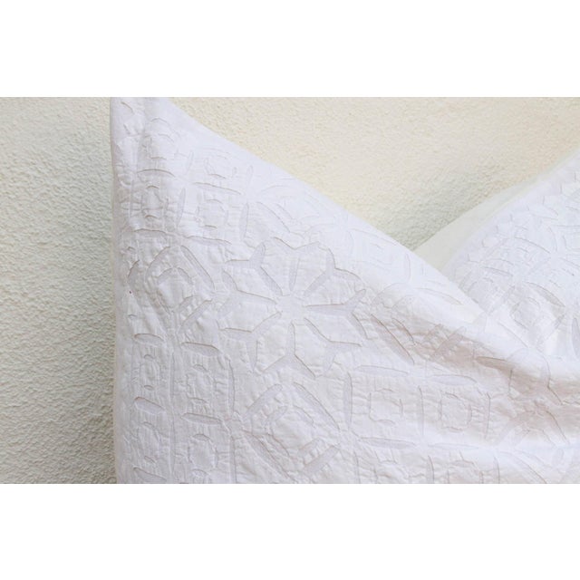 1990s Emoni Large Applique Pillow Cover For Sale - Image 5 of 7