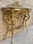 Metal Mid-Century Italian Gilt Bronze Console with Marble Top, circa 1960 For Sale - Image 7 of 14