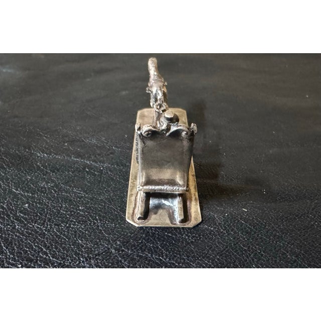 Metal Early 20th Century Dutch Staring Silver 830 Miniature Horse Drawn Object For Sale - Image 7 of 7