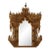 Mid 20th Century Large Hand-Carved Thai Lanna Teak Mirror For Sale