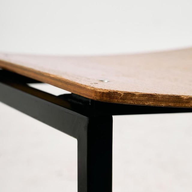 Teak Chair on Metal Base For Sale - Image 17 of 18