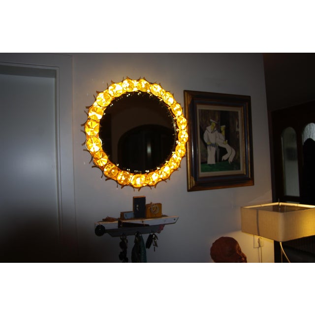 Vintage Circular Mirror by Christophe Palma, 1960 For Sale - Image 11 of 13