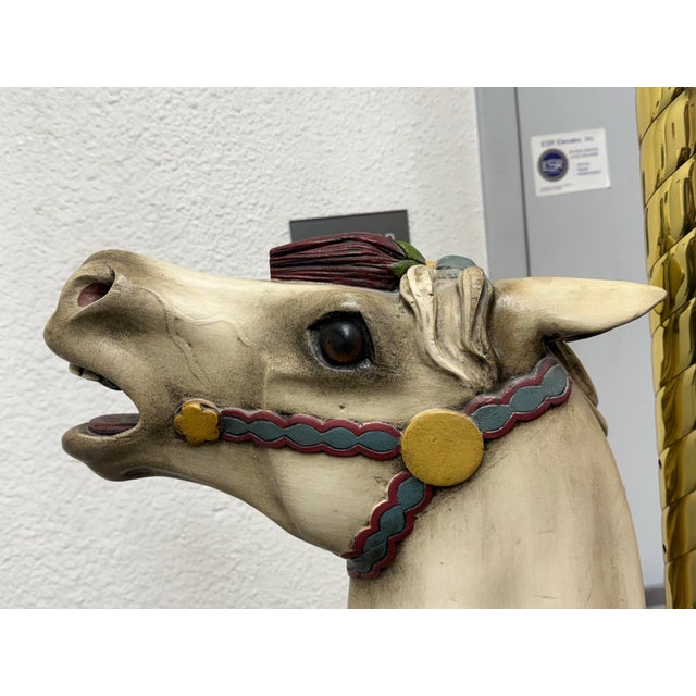 Circa 1905 Herschell-Spillman Inside-Row Jumper Carousel Horse For Sale In San Francisco - Image 6 of 12