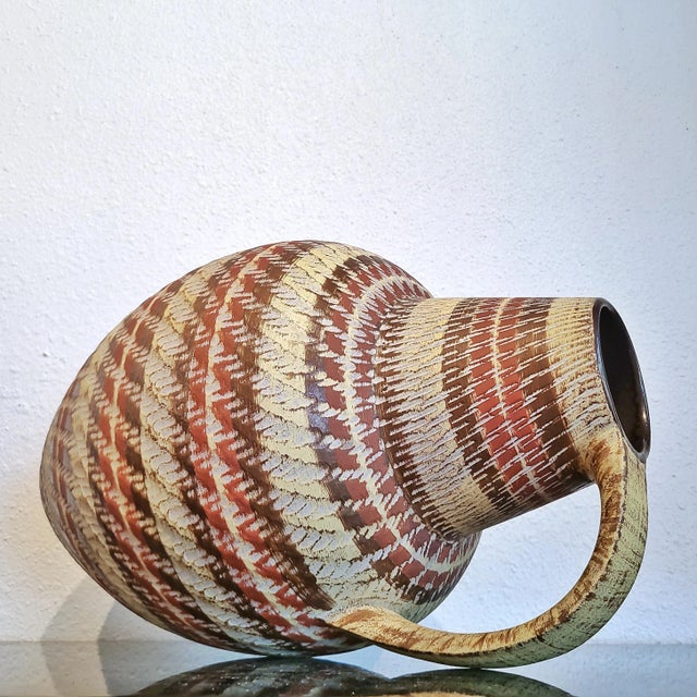 1960s Dümler & Breiden Faux Klinker Floor Vase Nr. 285/45 For Sale - Image 5 of 9