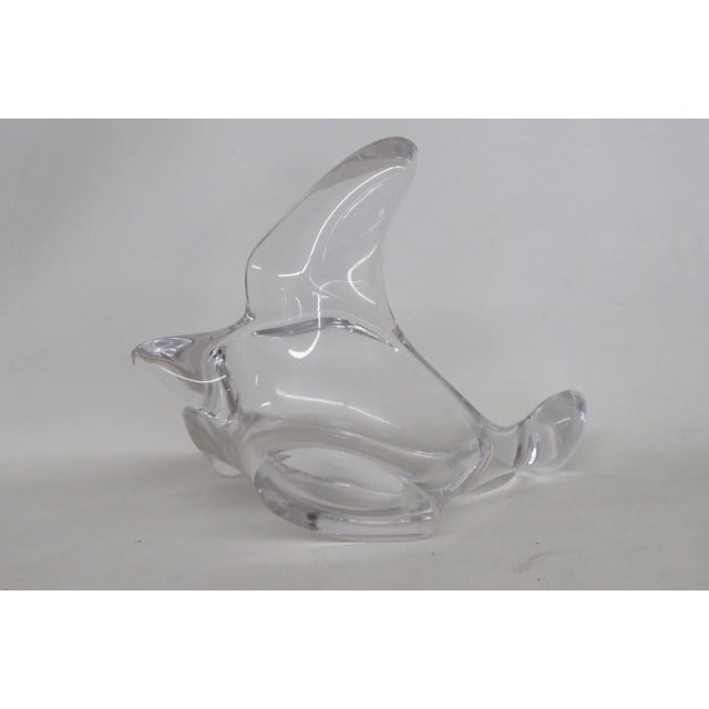 Transparent Princess House Fine French Lead Crystal Flying Bird Trinket Candy Dish 5161b For Sale - Image 8 of 9