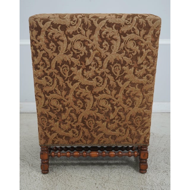 Marge Carson Pair Marge Carson Large Upholstered Parlor Chairs For Sale - Image 4 of 12