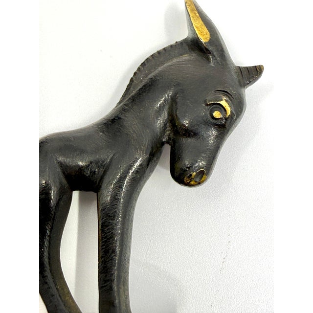 Gold Mid 20th Century Richard Rohan Austrian Bornze of a Donkey For Sale - Image 8 of 10
