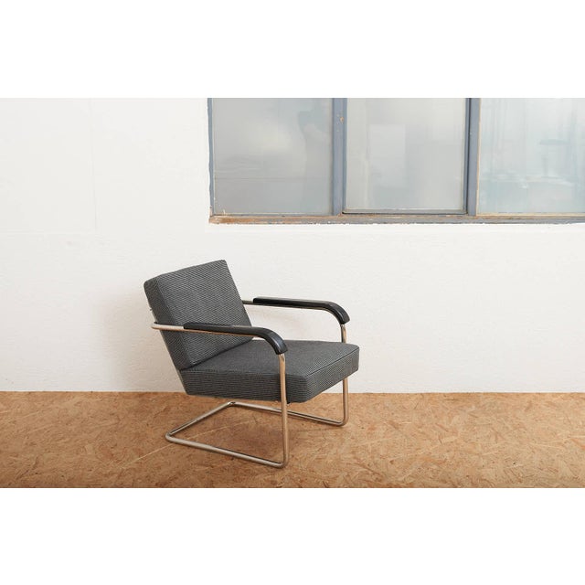 Model 1435 Cantilever Chair in Chrome-Plated Tubular Steel by Werner Max Moser for Embru, 1930s For Sale - Image 11 of 12