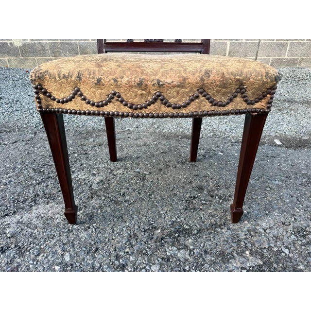 Antique Federal Mahogany Square Shield-Back Side Chair For Sale - Image 10 of 16