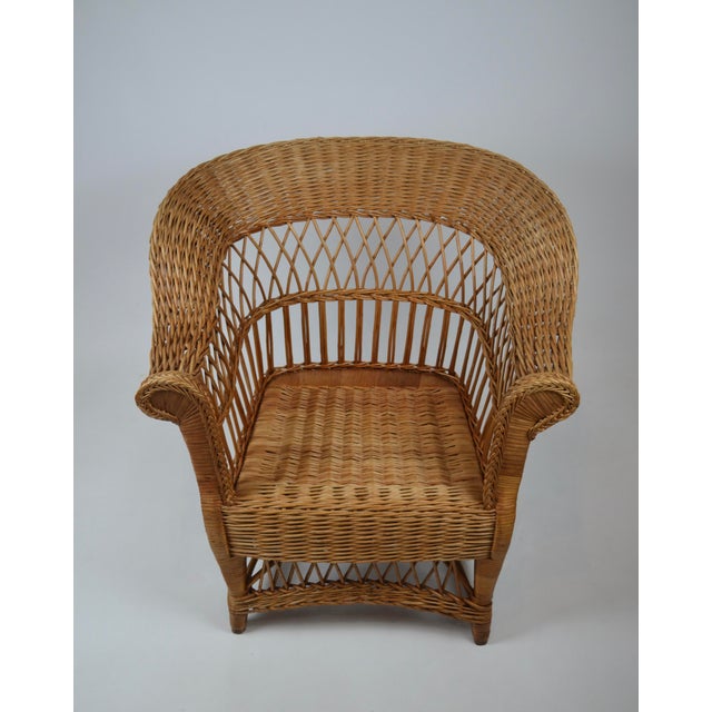 20th Century Wicker Armchairs with Rolled Arms, 1920, Set of 2 For Sale - Image 14 of 18