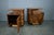 Brown Art Deco Bedside Tables, Former Czechoslovakia, 1930s, Set of 2 For Sale - Image 8 of 18
