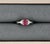 Red 0.87 Ct Ruby & Diamond Ring Size 7 For Sale - Image 8 of 9